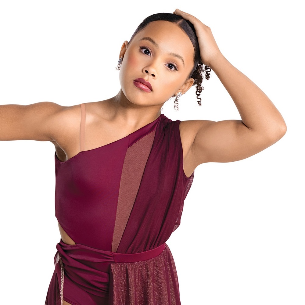 Revolution Burgundy Lyrical Dance Costume